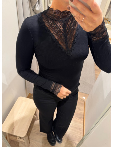 ONLTILDE HIGHNECK LACE TOP