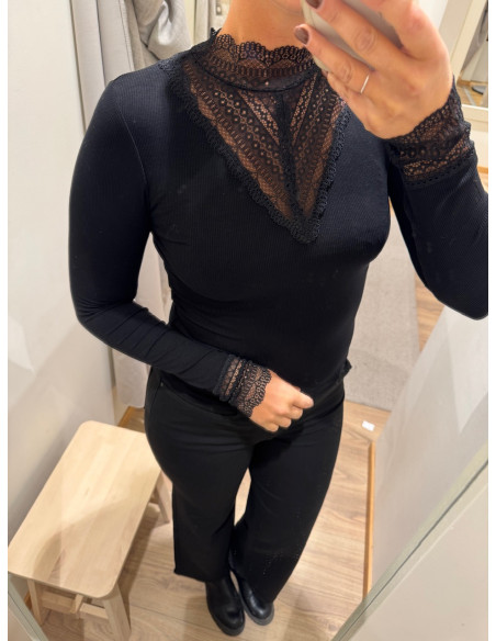 ONLTILDE HIGHNECK LACE TOP