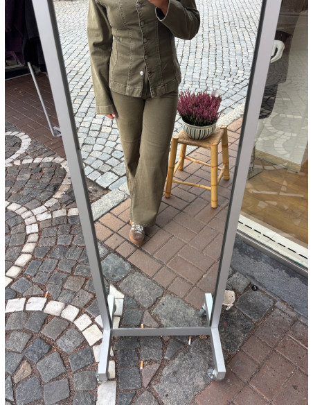 PCSILKE MW WIDE COLORED JEANS