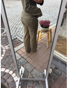 PCSILKE MW WIDE COLORED JEANS 2