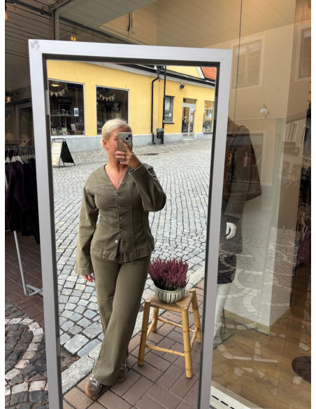 PCSILKE MW WIDE COLORED JEANS