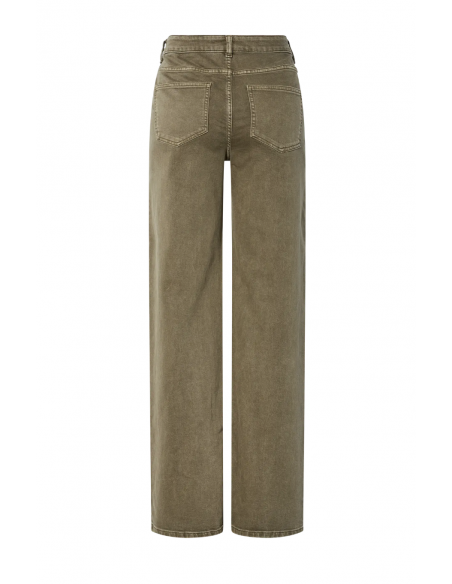 PCSILKE MW WIDE COLORED JEANS