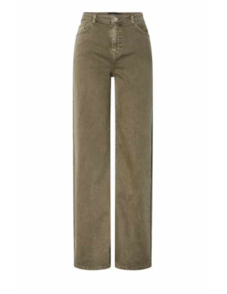 PCSILKE MW WIDE COLORED JEANS