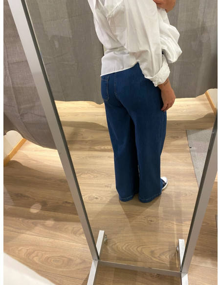 PCSILKE MW PULL UP DENIM PANTS