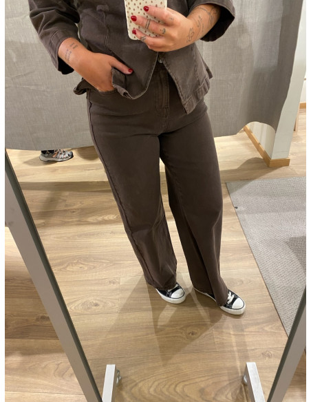 PCSELMA HW WIDE COLORED NOOS JEANS