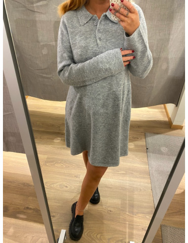 JDYROSEMARY LIFE L/S COLLAR DRESS