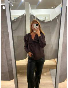 VMLIZZI LS FLOUNCE TOP