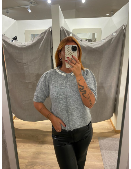 VMOCEAN 2/4 O-NECK JEWELLERY CARDIGAN