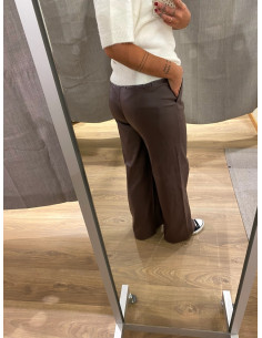 OBJMELBA LISA WIDE COATED PANT 2