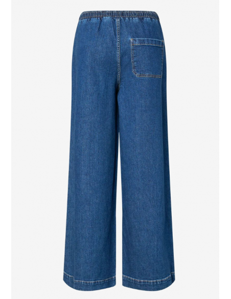 PCSILKE MW PULL UP DENIM PANTS