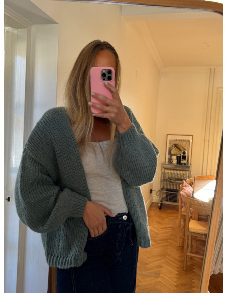 VMMAYBE LS OPEN CARDIGAN