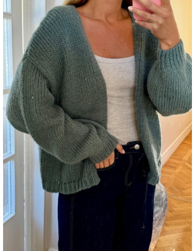 VMMAYBE LS OPEN CARDIGAN