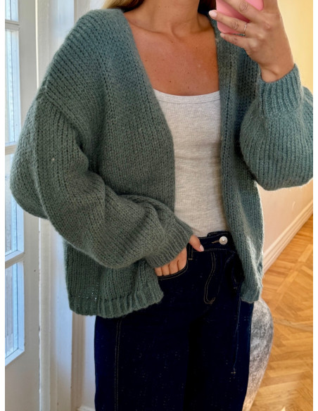 VMMAYBE LS OPEN CARDIGAN