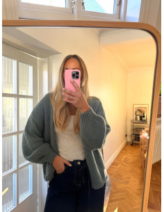 VMMAYBE LS OPEN CARDIGAN