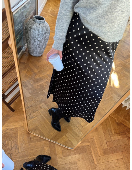 PCJYTTA ANKLE SATIN SKIRT