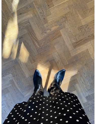 PCJYTTA ANKLE SATIN SKIRT