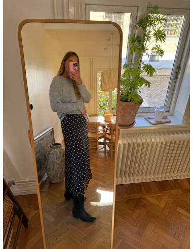 PCJYTTA ANKLE SATIN SKIRT