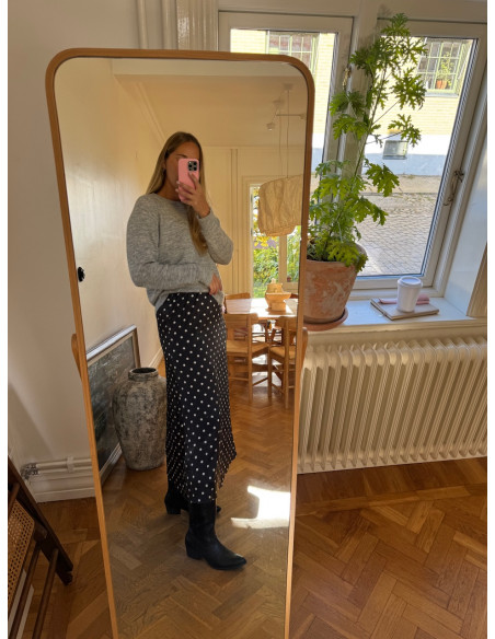 PCJYTTA ANKLE SATIN SKIRT