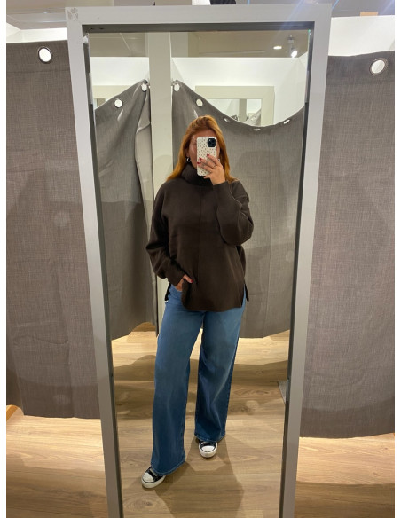 PCMALOU LS ROLLNECK KNIT