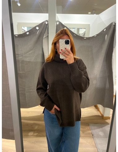 PCMALOU LS ROLLNECK KNIT