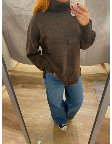 PCMALOU LS ROLLNECK KNIT