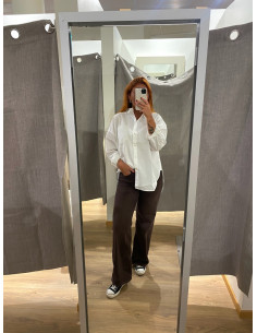 ONLJUICY HW WIDE LEG BROWN