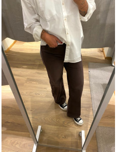 ONLJUICY HW WIDE LEG BROWN 2