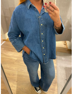 ONLGRACE-ELLI 3/4 SL DNM SHIRT 2