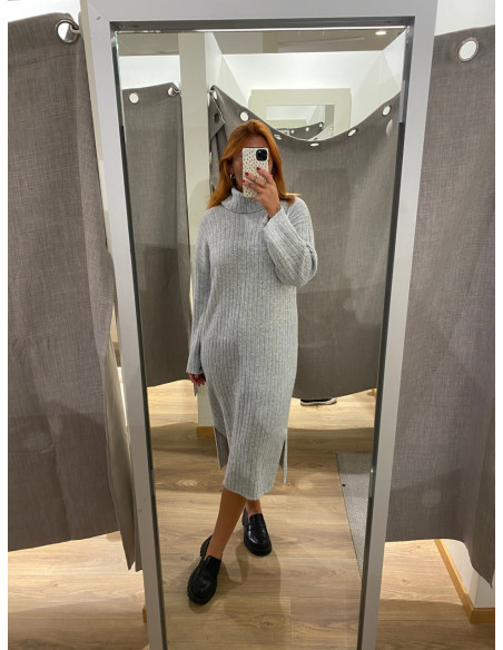 VILASSIA ROLLNECK L/S KNIT DRESS