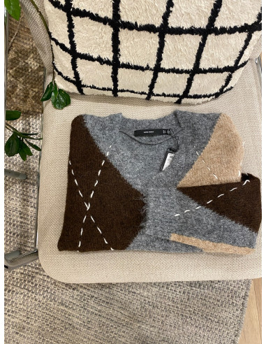 VMBLISS LS V-NECK HANDSTITCH PULLOVER