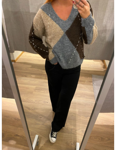 VMBLISS LS V-NECK HANDSTITCH PULLOVER