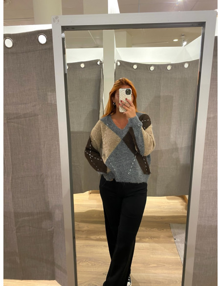 VMBLISS LS V-NECK HANDSTITCH PULLOVER