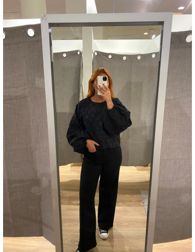 OBJZAMMI L/S RE O-NECK TOP