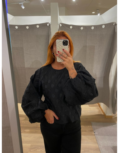 OBJZAMMI L/S RE O-NECK TOP