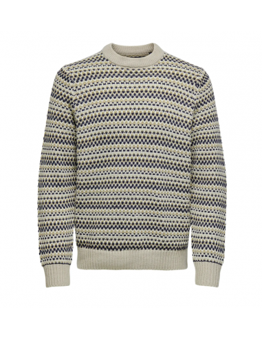 ONSMUSA REG 3 STRUC CREW KNIT