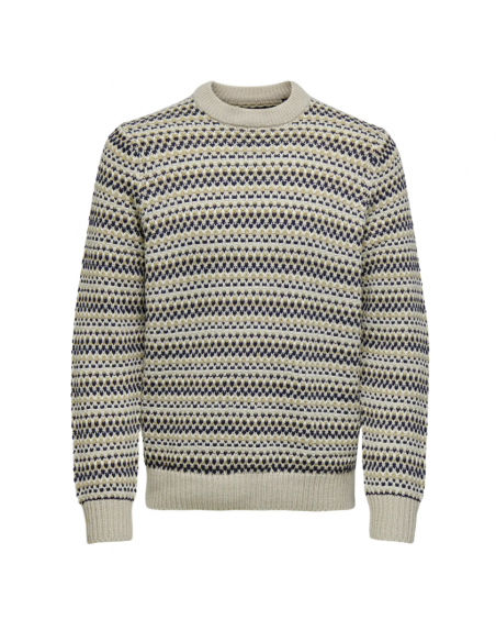 ONSMUSA REG 3 STRUC CREW KNIT