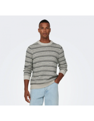 ONSMUSA REG 3 STRUC CREW KNIT
