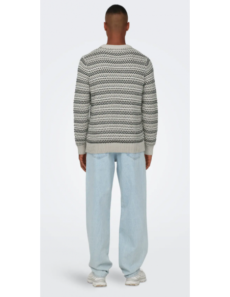 ONSMUSA REG 3 STRUC CREW KNIT