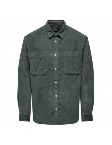 ONSALP RLX 2PKT WASHD CORD LS SHIRT