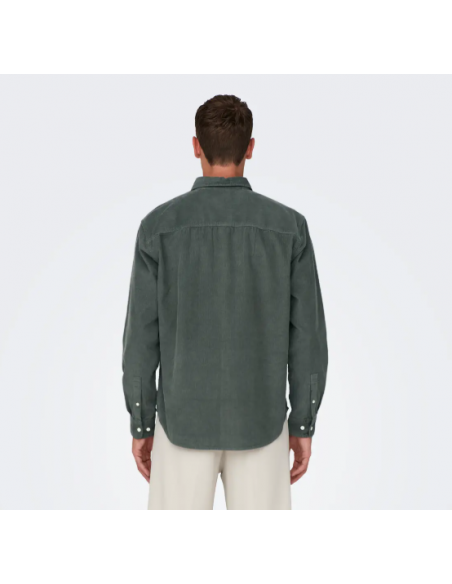 ONSALP RLX 2PKT WASHD CORD LS SHIRT
