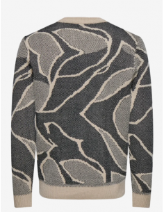 ONSLONG REG LS CREW JAQUARD KNIT 2