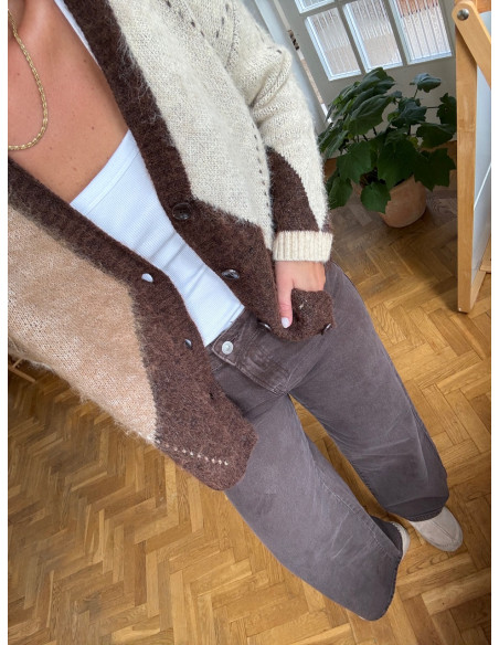 PCSELMA WIDE COLORED NOOS JEANS