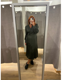 OBJCHILLI L/S WRAP DRESS 2