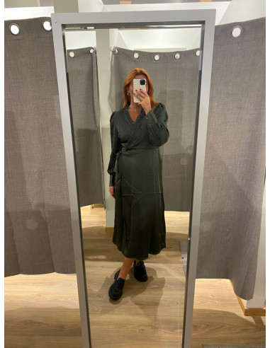 OBJCHILLI L/S WRAP DRESS