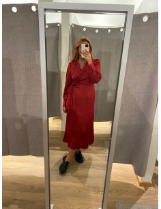 OBJCHILLI L/S WRAP DRESS 2