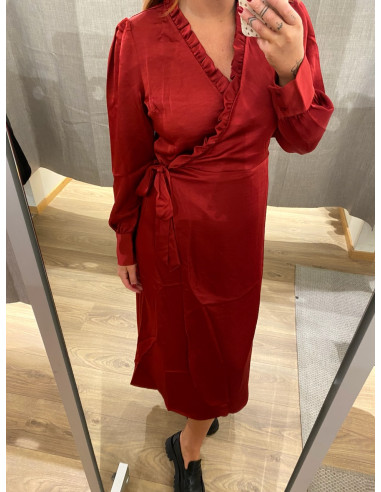 OBJCHILLI L/S WRAP DRESS