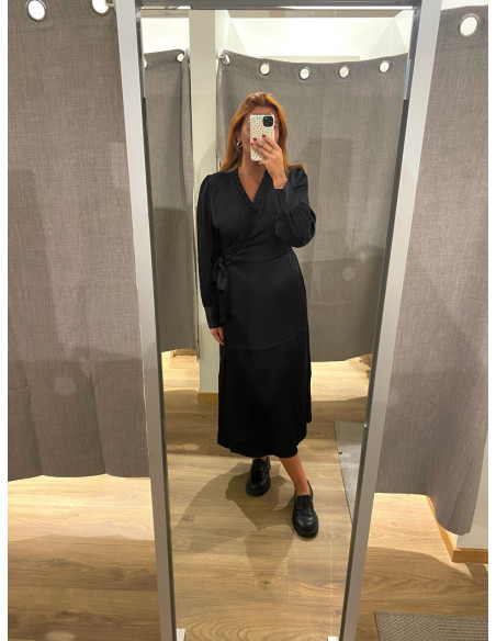 OBJCHILLI L/S WRAP DRESS