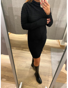 PCNABILA LS DRAPED DRESS 2