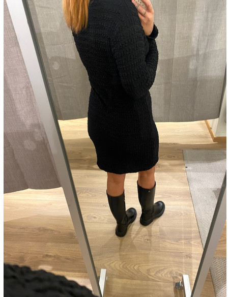 PCNABILA LS DRAPED DRESS