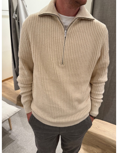 ONSFRAME RLX LS 1/2 ZIP HIGH NECK KNIT